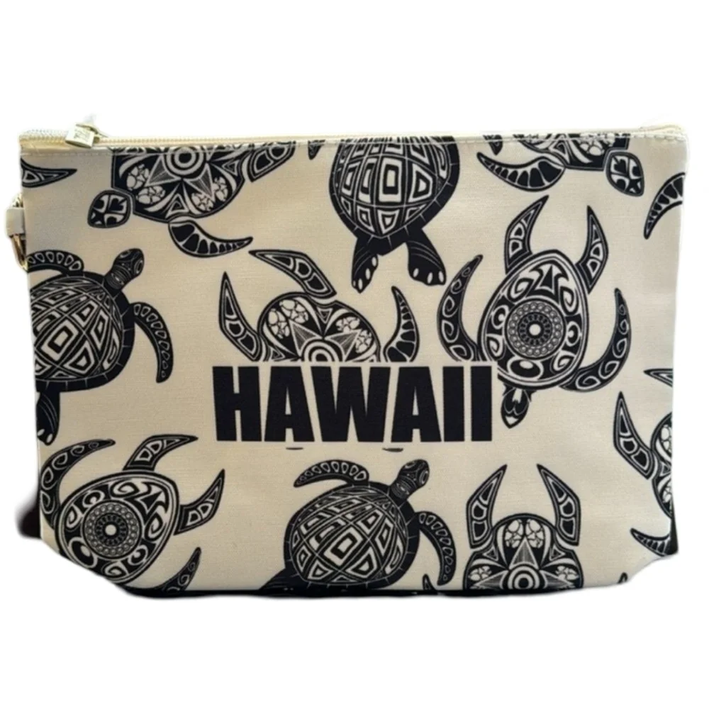 Island Sense | Hawaii Canvas Cosmetic Toiletry Makeup Bag